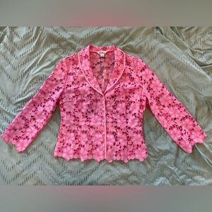 Lilly Pulitzer Vintage Lillyville Kentucky Eyelet Blazer